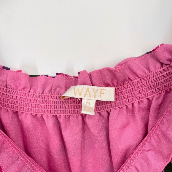 WAYF Cassidy Pink Floral Off The Shoulder Maxi Dress - Picture 4 of 8